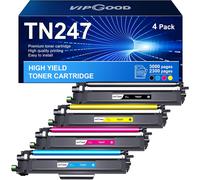 TN247 TN 243CMYK Cartouches de Toner Compatible pour Brother TN-247 TN243 pour MFC-L3750CDW DCP-L3550CDW MFC-L3770CDW MFC-L3730CDN HL-L3270CDW HL-L3230CDW (Noir Cyan Jaune Magenta, Pack de 4)