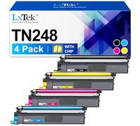 TN248 Lot de 4 Cartouches de Toner compatibles avec Brother TN-248 MFC-L3740CDWE MFC-L3760CDW HL-L3240CDW HL-L3220CWE DCP-L3560CDW MFC-L3740CDW MFC-L8390CDW DCP-L3520CDWE (B/C/M/Y, Lot de 4)