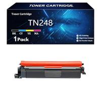 TN248 TN248XL Cartouche de Toner Compatible pour Brother TN-248C TN-248M TN-248Y TN-248BK pour Brother DCP-L3560CDW MFC-L3755CDW L8340CDW L8390CDW HL-L3220CW L3220CDW Imprimante,BK-1 Pack