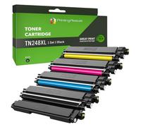 TN248 TN248XL Cartouches de toner de rechange pour Brother TN248XL Compatible avec DCP-L3515/3520/3527/3555/3560, HL-L3215/3220/3240, MFC-L3740/3760/8340/8390 CDW (2 noir/cyan) Magenta Jaune Lot de 5