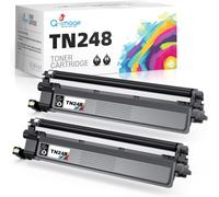 TN248 Toner Compatible avec Brother TN-248 TN248 TN248BK pour Brother MFC-L3760CDW DCP-L3520CDWE DCP-L3520CDW DCP-L3560CDW MFC-L8390CDW MFC-L3740CDWE MFC-L3740CDW((2 Noir)
