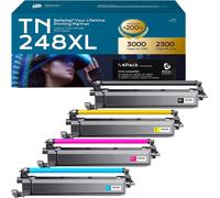 TN248 Toner TN248XL Cartouche de Toner Compatible avec Brother MFC-L3740CDW MFC-L3740CDWE TN-248 Brother DCP-L3560CDW TN-248CMYK TN-248VAL MFC-L8390CDW HL-L3240CDW HL-L3220CWE DCP-L3555