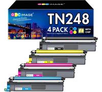 Tn248Val Tn248Cmyk Toner Compatible Avec Brother Tn-248 Tn248Xl Pour Brother Mfc-L3760Cdw Toner Dcp-L3560Cdw Mfc-L3740Cdw Mfc-L8390Cdw Hl-L3240Cdw (Lot De 4, Noir, Magenta, Jaune[Marque1344]
