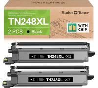 TN248XL Lot de 2 toners compatibles avec Brother TN248XL TN-248XL TN248 TN-248 TN-248, MFC-L3760CDW, MFC-L3740CDW, DCP-L3560CDW, HL-L3240CDW (avec puce)