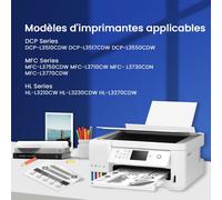 Tn248Xl Tn-248Cmyk Toner Compatible Pour Brother Tn248Xl Tn-248 Xl Pour Mfc-L8390Cdw Toner Brother Dcp-L3560Cdw Brother Mfc-L3760Cdw Mfc-L3740Cdwe Dcp-L3520Cdwe Hl-L8240Cdw (4 Pack)