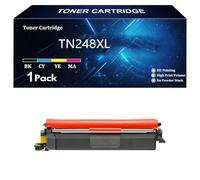 TN248XL TN248 Cartouche de Toner Compatible pour Brother TN-248C TN-248M TN-248Y TN-248BK pour Brother DCP-L3560CDW MFC-L3755CDW L8340CDW L8390CDW HL-L3220CW L3220CDW Imprimante,Y-1 Pack