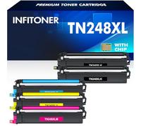 TN248XL TN248 DCP-L3560CDW Toner : Lot de 5 Compatible pour Brother HL-L3240CDW TN-248XL TN -248 MFC-L3740CDW MFC-L3760CDW DCP-L3520CDW DCP-L3520CDWE MFC-L8390CDW TN 248XL TN-248VAL 248CMYK