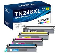 TN248XL TN248 Lot de 4 Cartouches de Toner compatibles avec Brother MFC-L3760CDW pour Brother MFC-L3740CDW Toner MFC-L3740CDWE DCP-L3520CDW DCP-L3560CDW HL-L3220CWE