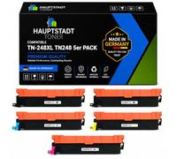 TN248XL TN248 MFC-L3760CDW Lot de 5 toners compatibles avec Brother | Compatible avec HL L3215CW L3220CW L3215CWE L3240CDW, MFC L3740CDWE L8340CDW L8390CDW DCP L3740CDWE L3515CDW L3555CDW
