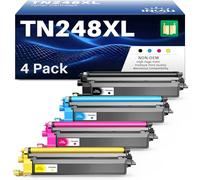 TN248XL Toner compatible avec Brother TN248CMYK TN248VAL TN248XLBK TN248C TN248M TN248Y pour Brother HL-L3240CDW HL-L3220CW HL-L3220CWE HL-L3215CW DCP-L3515CDW MFC-L3740CDW MFC-L3740CDW MFC-L3215CW