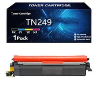 TN249 Cartouche de Toner pour Brother TN249K TN249M TN249C TN249M Compatible pour Brother DCP-L3520CDW L3560CDW MFC-L3720CDW L3780CDW HL-L3220CW L3220CDW L8240CDW Imprimantes,Y-1 Pack
