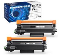 TN2510 Toner Compatible pour Brother TN2510 TN2510XL Toner pour DCP-L2627DW HL-L2400DWE DCP-L2627DWXL DCP-L2620DW MFC-L2860DW DCP-L2665DW DCP-L2660DW MFC-L2860DWE (2 Noir)