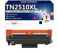 TN2510XL Cartouche de Toner Compatible pour Brother L2445DW L2447DW L2835DW HL-L2400DWE L2442DW L2400DW Imprimantes, Grand Rendement de 3000 Pages, pour Une Impression Haute Définition,Black-1 Pack