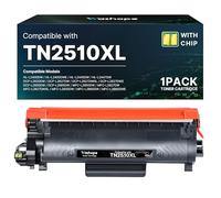 TN2510XL TN 2510XL Toner Compatible pour Brother HL-L2400DWE Compatible pour Brother TN-2510 XL TN2510 pour HL-L2400DWE DCP-L2620DW MFC-L2800DW MFC-L2827DW HL-L2445DW MFC-L2860DW DCP-L2660DW (1 Noir)