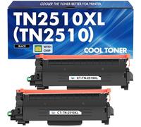 TN2510XL TN2510 TN-2510XL MFC-L2800DW Toner: Compatible pour Brother TN 2510XL 2510 XL TN-2510 pour DCP-L2627DWE DCP-L2665DW DCP-L2620DW DCP-L2627DW DCP-L2627DWXL MFC-L2835DW avec Puce ( 2-Noir )