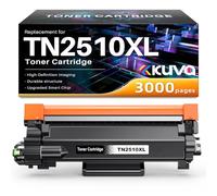 TN2510XL TN2510 Toner Compatible avec Brother TN-2510 XL pour HL-L2400DW HL-L2400DWE MFC-L2800DW DCP-L2620DW MFC-L2860DWE DCP-L2627DW (avec Puce 1 Noir)