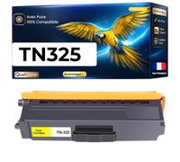 TN320 TN-320 TN325 TN-325 Toner Compatible pour Brother DCP 9055CDN 9270CDN HL 4140CN 4150CDN 4570CDW MFC 9460CDN Jaune Haute capacité avec Puce 3500 Pages