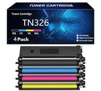 TN326 Toner Compatible pour Brother TN326BK TN326C TN326Y TN326M Cartouche de Toner pour Brother HL-4150CDN 8350CDW MFC-9460 9465CDN DCP-9055CDN MFC-L8650CDW 8600CDW Imprimante,4 Color-4 Pack