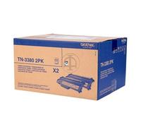 TN3380 2PK - Pack de 2 - noir - original - cartouche de toner - pour Brother DCP-8110, 8150, 8155, 8250, HL-5440, 5450, 5470, 6180, MFC-8510, 8520,
