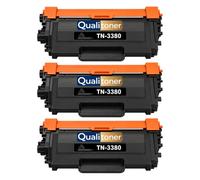 TN3380 TN3330 TN-3380 TN-3330 Pack 3 Toners compatibles pour Brother DCP 8110DN HL 5440D MFC 8510DN Noir Haute capacité avec Puce 8000 Pages
