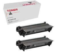 TN3430 / TN3480 Lot de 2 cartouches de toner compatibles avec Brother TN-3430 / TN-3480 pour HL L6250DN, HL L6300, HL L6400, HL L6450DW, HL L5000D, HL L5100, L5200, DCP L66000 DW, DCP L5. 500DN..