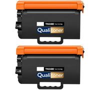 TN3430 TN3480 TN-3430 TN-3480 Lot de 2 Toners Noirs Compatible pour Brother DCP L5500DN L6600DW HL L5000D L5100DN L5200DW MFC L5700DN L6900DW Haute capacité avec Puce 8000 Pages
