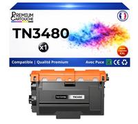 TN3430 TN3480 TN-3430 TN-3480 Toner Noir compatible pour Brother DCP L5500DN L6600DW HL L5000D L5100DN Haute capa avec puce 8000p