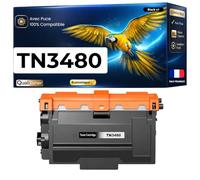 TN3430 TN3480 TN-3430 TN-3480 Toner Noir Compatible pour Brother DCP L5500DN L6600DW HL L5000D L5100DN L5200DW L6300DW MFC L5700DN L6800DW L6900DW Haute capacité avec Puce 8000 Pages