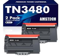 Amstech TN3480 Cartouche de Toner Compatible pour Brother TN-3480 TN 3480 HL-L5100DN MFC-L5750DW MFC-L5700DN HL-L5200DW DCP-L5500DN HL-L6400DW DCP-L6600DW HL-L5000D DCP-L5600DN TN-3430 TN3430 Noir