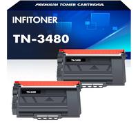 TN3480 HL-L5100DN Cartouche de Toner Remplacement pour Brother TN3480 TN-3480 Toner pour HL-L5100DN MFC-L5750DW MFC-L5700DW HL-L5200DW HL-L6400DW DCP-L5500DN MFC-L6800DW Imprimante Noir, 2-Pack