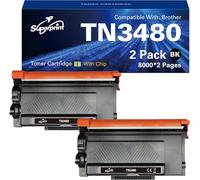 Tn3480 Lot De 2 Toners Compatibles Avec Brother Tn-3480 Pour Brother Hl-L5000Dn Hl-L5100Dn Hl-L5100Dnt Hl-L5200Dw Dcp-L5500Dn Mfc-L5700Dn Mfc-L5750Dw[ENC943764]