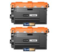 TN3480 TN3430 TN-3480 TN-3430 Pack 2 Toners compatibles pour Brother DCP L5500DN L6600DW HL L5000D HL L5100DN HL L5200DW HL L6300DW MFC L5700DN Noir Haute capacité avec Puce 8000 Pages