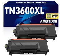 TN3600XL TN-3600 TN3600 Toner avec Puce Compatible pour Brother TN3600XL TN 3600XL MFC-L5710DW MFC-L5710DN HL-L6210DW DCP-L5510DW MFC-L6910DN HL-L5210DN MFC-L6710DW HL-L5210DW HL-L5215DN 2-Pack Noir