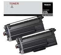 TN3610 Lot de 2 toners noirs compatibles avec Brother TN3610