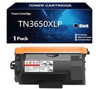 TN3650XLP Cartouche de Toner Compatible pour Brother TN3650XLP TN-3650XLP pour Brother DCP-L5510Dw HL-L5210DN L5210DW MFC-L5710DN L5710DW L6710DW EX910 Imprimantes avec Puce,Black-1 Pack