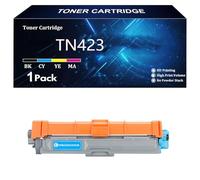 TN423 Cartouche de Toner Compatible pour Brother TN-423, TN-421, TN421, HL-L8260CDW HL-L8360CDW DCP-L8410CDW MFC-L8690CDW MFC-L8900CDW Imprimantes ,Cyan-1 Pack