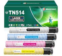 TN514 TN515 TN516 TN513 TN512 TN324 TN326 Cartouches de toner couleur pour Konica Minolta Bizhub C258 C308 C368 C454 C458 C554 C558 C658 258E 308E 368E 40. 54E 458E 554E 558E 658E Lot de 4 imprimantes