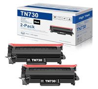 TN730 TN-730 Lot de 2 cartouches de toner compatibles TN730 pour imprimante Brother DCP-L2550DW MFC-L2710DW L2750DW L2750DWXL Noir