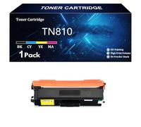 TN810 TN810XL Cartouches de Toner Compatibles pour Brother HL-EX470W HL-L9410CDN HL-L9430CDN HL-L9470CDN MFCEX670W MFC-L9610CDN MFC-L9630CDN MFC9670CDN Imprimantes ,Y-1 Pack