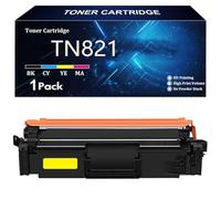 TN821 Cartouche de Toner Compatible pour Brother TN821 TN821BK TN821C TN821Y TN821M pour Brother HL-L9430CDN L9470CDN MFC-L9630CDN 9670CDN Imprimantes avec Puce,Y-1 Pack