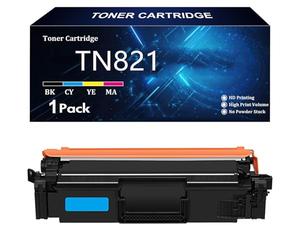 TN821 Cartouche de Toner Compatible pour Brother TN821 TN821BK TN821C TN821Y TN821M pour Brother HL-L9430CDN L9470CDN MFC-L9630CDN 9670CDN Imprimantes avec Puce,C-1 Pack