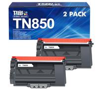 TN850 High Yield Toner Cartridge TN 850 TN820 TN-850 Black Replacement for Brother TN-820 TN 820 TN-820/TN-850 MFC-L5850DW HL-L6200DW MFC-L5900DW MFC-L5700DW HL-L5200DW MFC-l5800DW Printer Ink 2 Pack