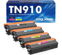 TN910 TN 910 Toner Compatible pour TN910 TN-910 TN 910 HL-L9310CDW HL-L9310CDWT HL-L9310CDWTT MFC-L9570CDW MFC-L9570CDWT 4-Pack (Noir Cyan Jaune Magenta)