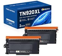 TN920XL Lot de 2 cartouches de toner de rechange pour imprimante Brother TN920XL TN-920XL HL-L5210DW HL-L6210DW MFC-L6810DW Noir Haut rendement avec puce