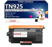 TN925 Noir Cartouche de Toner Haute Capacité de Remplacement pour Brother HL-L6415DWT HL-L5215DW HL-L6210DW HL-L6210DWT HL-L6217DW HL-L6310DW HL-L6415DW Imprimante, 25000 Pages,Black-1 Pack