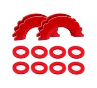 TNAIYH Lot de 2 isolateurs de manille à anneau en D avec 8 rondelles, kit d'isolateur de manille de véhicule pour manilles de 1,9 cm, protection automatique du pare-chocs et réduit les cliquetis