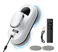 Tnamdan Robot Nettoyeur de vitres 3000 PA 0.35m/Min Lave vitre Electrique électrique Robot Laveur de Vitre Télécommandé Robot Lave vitre 3 Modes de Nettoyage Support Vocal en Anglais