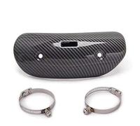 TNATUR Pare Chaleur pour B C600 Sport K1600gtl S1000rr C650 Sport C650gt F800r Tuyau D'échappement De Moto Couvercle De Protection De Tuyau Moyen en Fibre De Carbone(Carbon Fiber Pattern B)