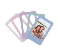 Cadre photo TNB x 5 violet-rose-gris clair- vert et bleu
