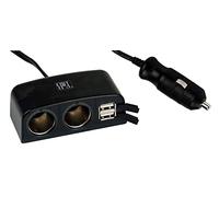 T'nB ACGP035221 Multiprise allume-cigare 2 prises AC + 2 prises USB